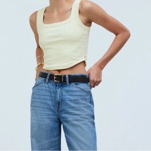 Madewell The Tailored Crop Tank in Sleekhold
